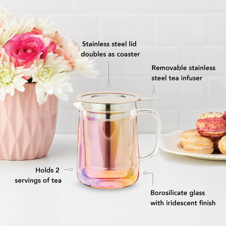 Chas Mini Glass Teapot & Infuser