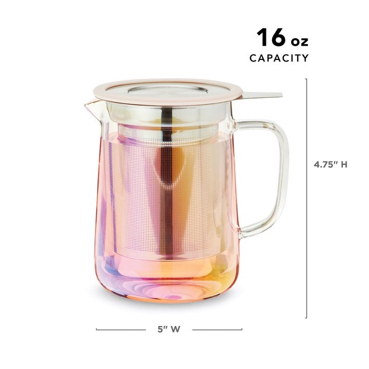 Chas Mini Glass Teapot & Infuser