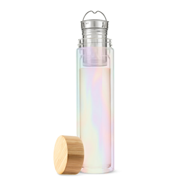 REMOVABLE STAINLESS STEEL LOOSE LEAF TEA INFUSER BASKET - Choose your tea, infuse, and easily clean up after with a removable tea basket that fits right into the top of the double-walled infuser. A silicone gasket keeps everything safely sealed.