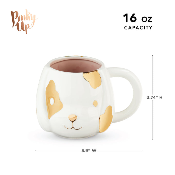 16 OZ CAPACITY - It’s not just cute, it’s a great mug, too. Large ergonomic handle and 16 oz (460ml) capacity creates a convenient mug, great for the office or just curling up on the couch. Hand was recommended, do not microwave.