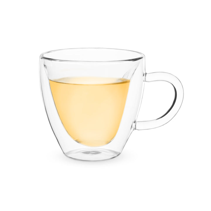 ELEGANT, FUN AND HEARTWARMING - This heart tea cup with earn compliments and attention. The clear double-walled construction makes liquid look like it’s floating in thin-air, creating an enticing and exciting visual effect.