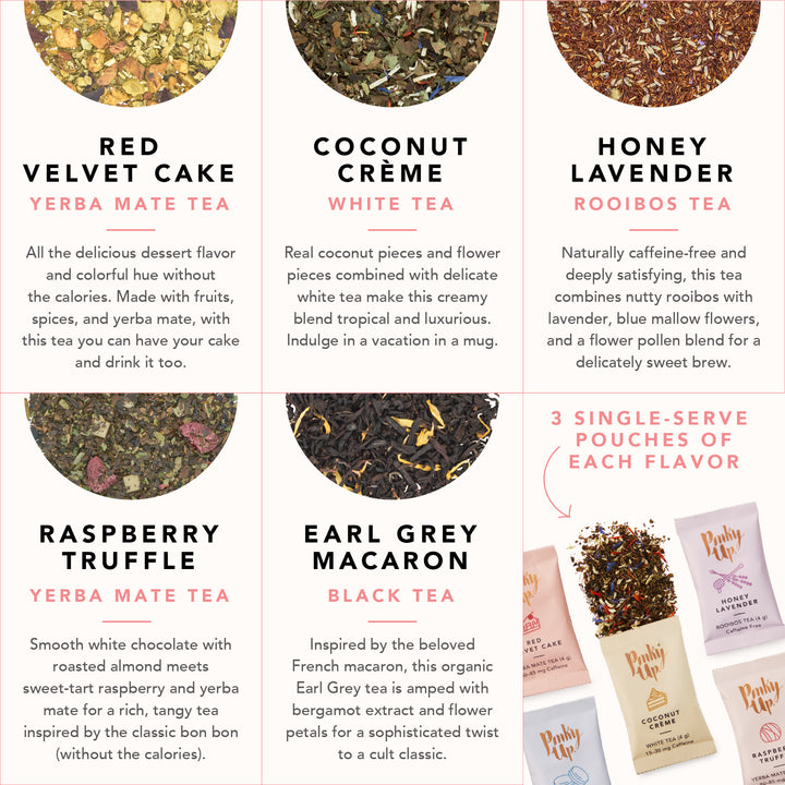HAVE YOUR TEA AND DRINK IT TOO - Pinky Up is all about making the loose leaf life easy. So whether you're on the go or having a tea party at home, we have the tea accessories to meet your needs.
