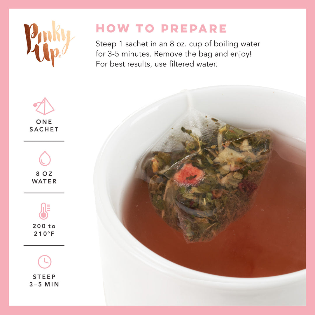 Strawberry Mint Herbal Tea, 15 Sachets