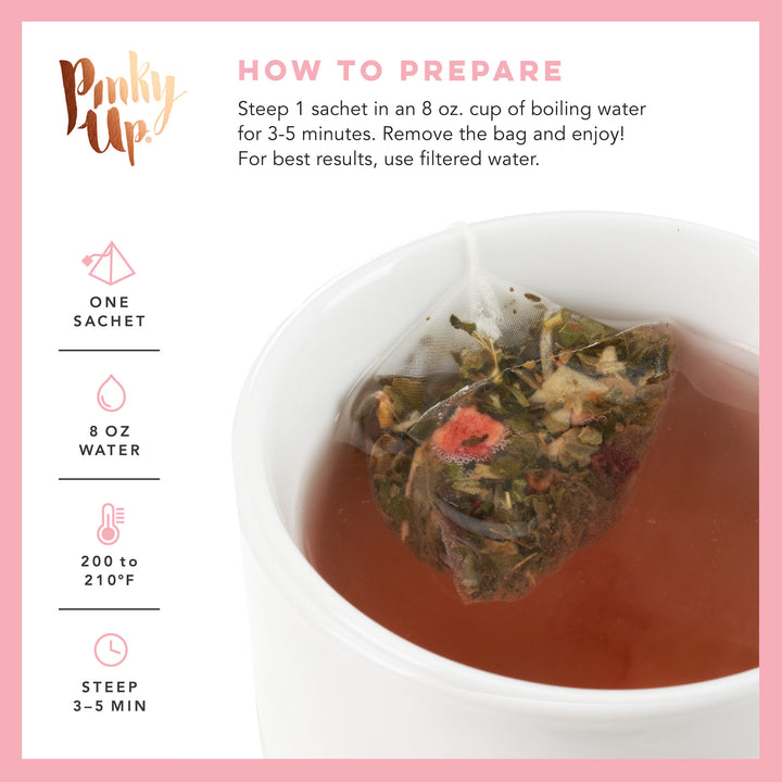 Strawberry Mint Herbal Tea, 15 Sachets