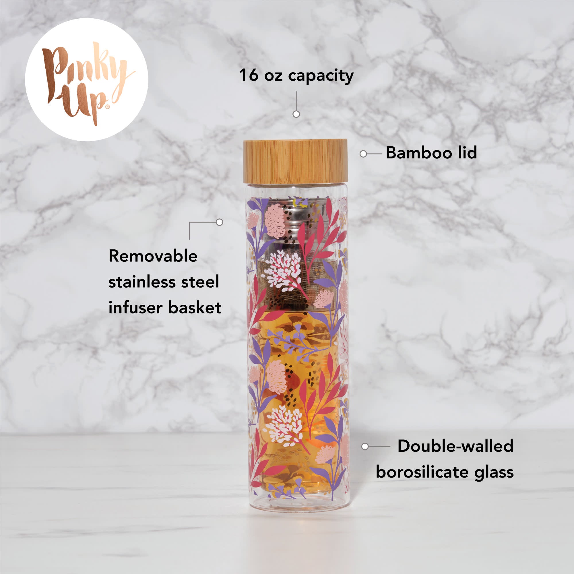 Pinky Up Blair Travel Infuser Mug - Thumbnail 5