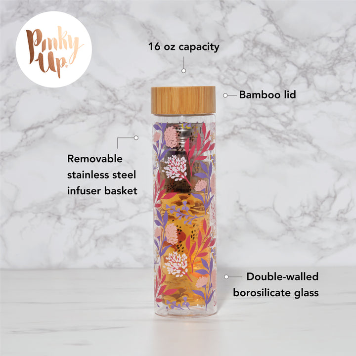 REMOVABLE STAINLESS STEEL LOOSE LEAF TEA INFUSER BASKET - Choose your tea, infuse, and easily clean up after with a removable tea basket that fits right into the top of the double-walled infuser. A silicone gasket keeps everything safely sealed.