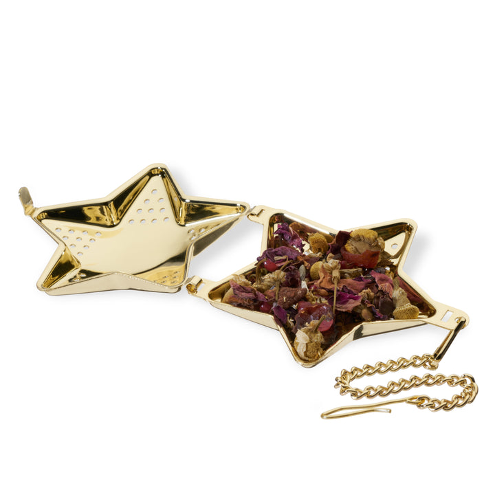 PERFECT SIZE FOR A PERSONAL SERVING - Holding up to 2 teaspoons, this star shaped tea infuser will help you brew a personal mug of your favorite loose leaf tea or herbal tea blend. Take time for yourself and enjoy tea for one.