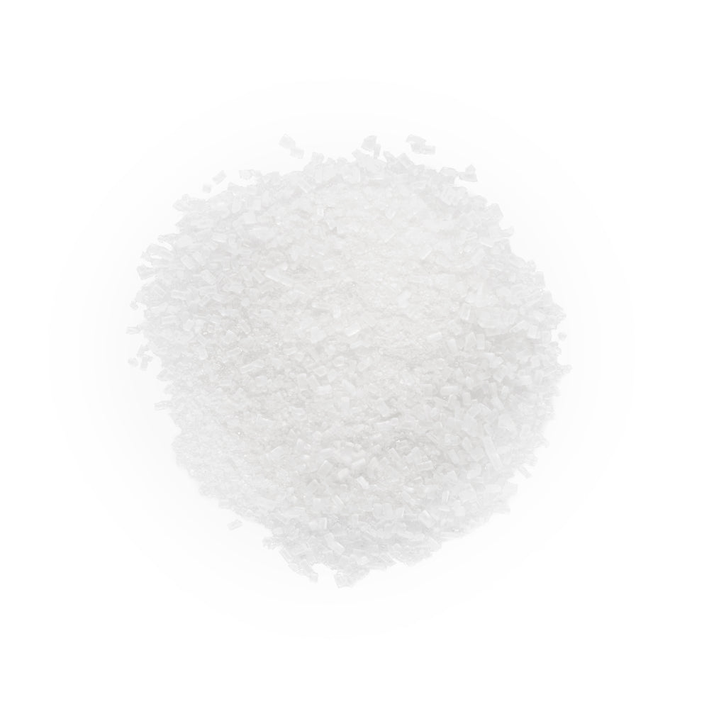 3.5 OZ GLASS JAR WITH NATURAL COCONUT FLAVOR AND SUGAR - This cocktail rimming sugar comes in a 3.5 oz. glass jar that’s cute and functional. Ingredients: Sugar, natural flavors, no more than 2% silicon dioxide added to prevent caking.