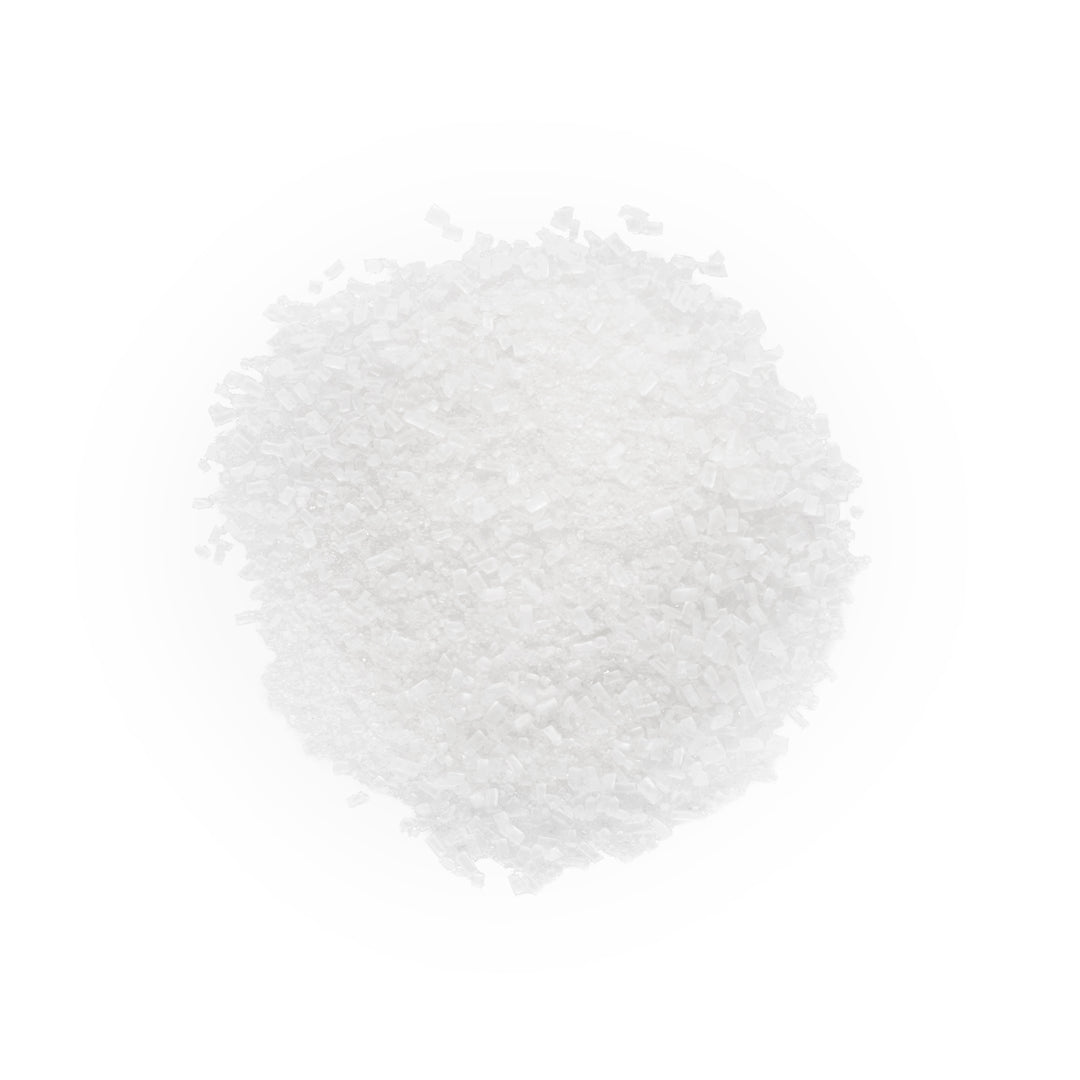 3.5 OZ GLASS JAR WITH NATURAL COCONUT FLAVOR AND SUGAR - This cocktail rimming sugar comes in a 3.5 oz. glass jar that’s cute and functional. Ingredients: Sugar, natural flavors, no more than 2% silicon dioxide added to prevent caking.