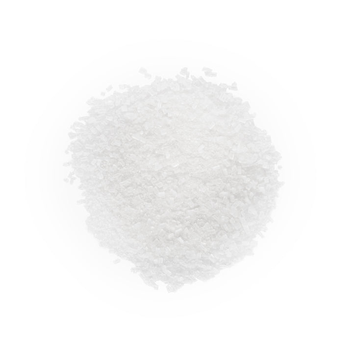 3.5 OZ GLASS JAR WITH NATURAL COCONUT FLAVOR AND SUGAR - This cocktail rimming sugar comes in a 3.5 oz. glass jar that’s cute and functional. Ingredients: Sugar, natural flavors, no more than 2% silicon dioxide added to prevent caking.