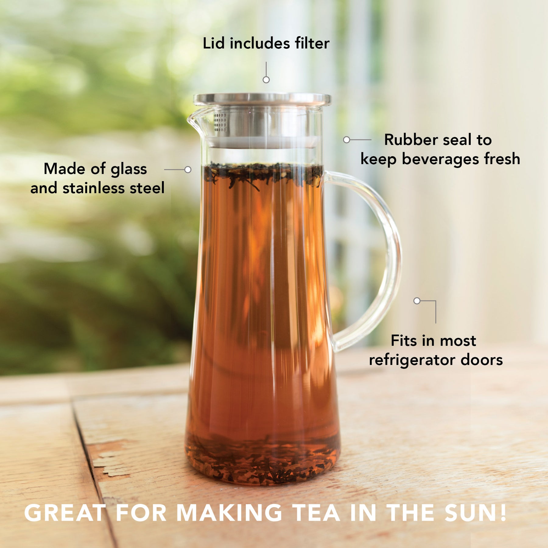 Pinky Up Carafe, Ice Tea Charlie – Little Red Hen