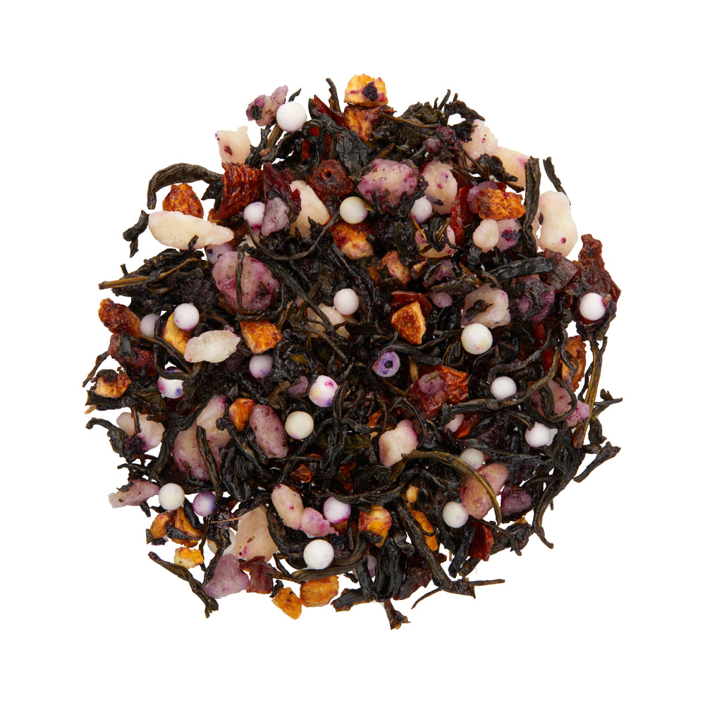 MAKE BUBBLE TEA AT HOME - Our unique whole leaf blend combines Mao Feng green tea, white tapioca pearls, coconut, dragonfruit, pineapple, and natural flavors. Chill after steeping and pour over ice, add milk, and enjoy boba tea at home. 