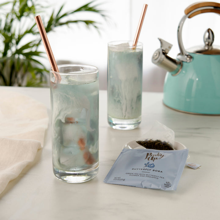 PYRAMID TEA BAGS MAKE STEEPING BOBA TEA EASY - These special tea sachets allow for whole-leaf tea to expand fully when steeping. This gives you the flavor and health benefits of loose leaf with the convenience of a tea bag. Includes 12 sachets.