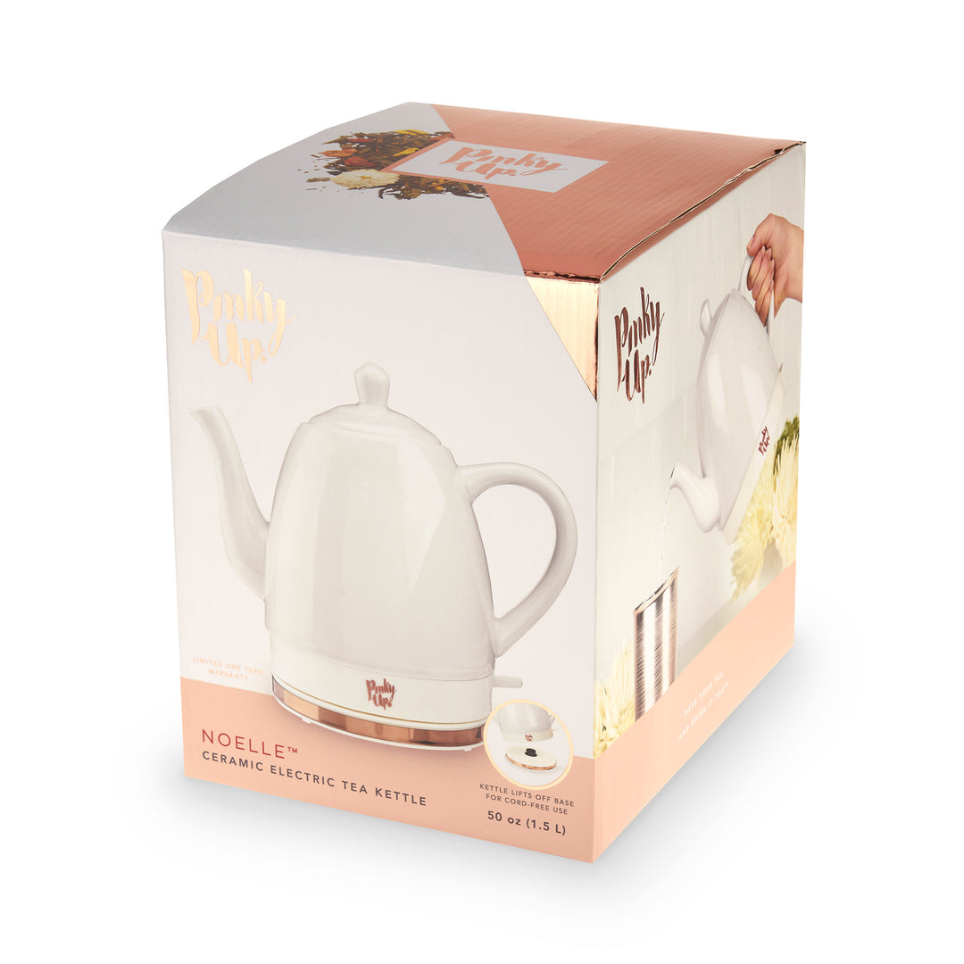 Noelle Ceramic Electric Tea Kettle in Grey