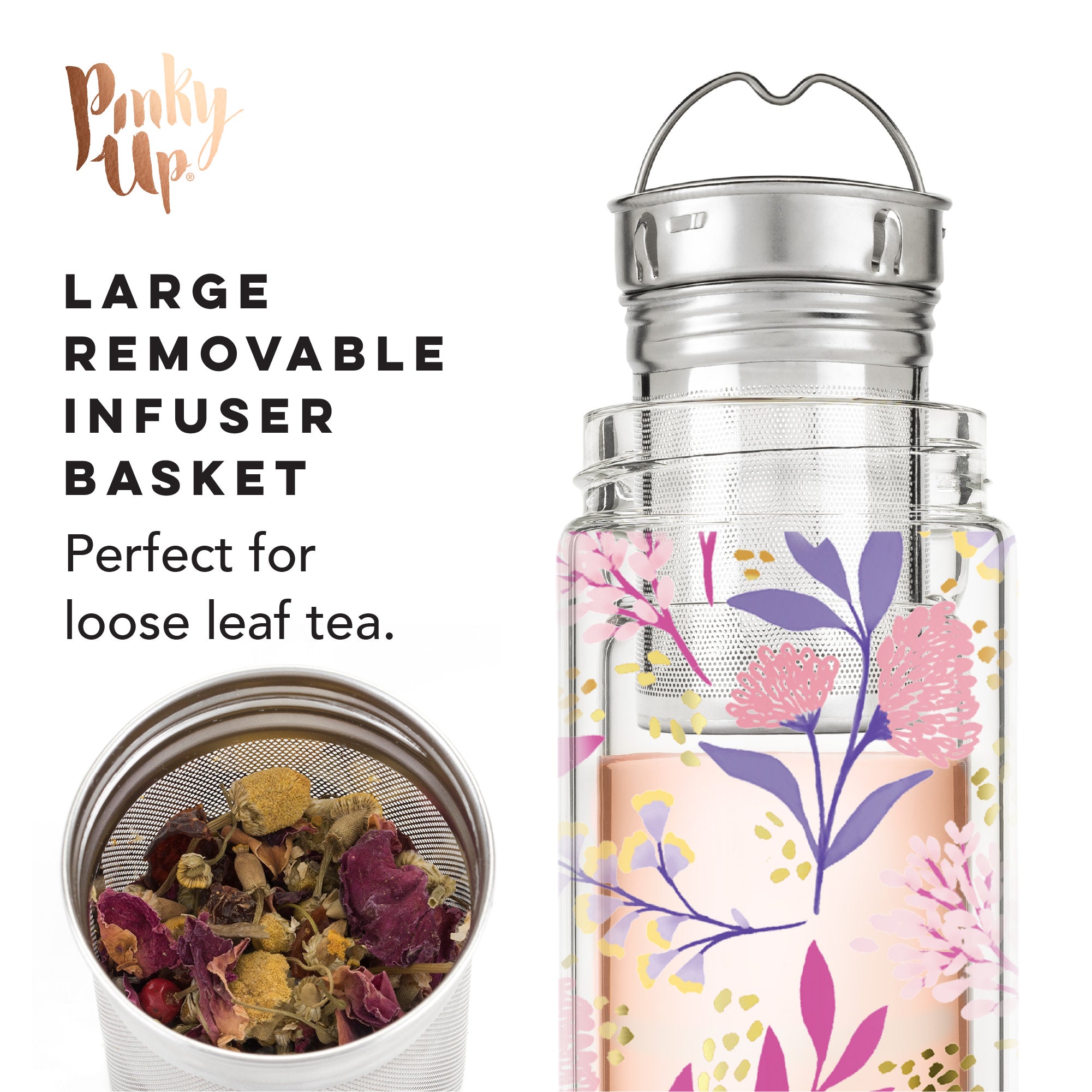 Pinky Up Blair Travel Infuser Mug - Thumbnail 4