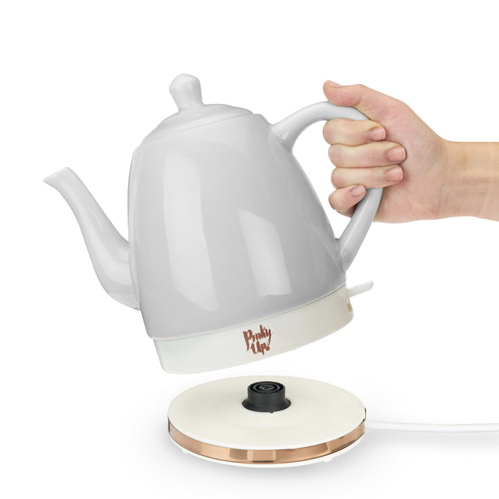 Noelle Ceramic Electric Tea Kettle in Grey