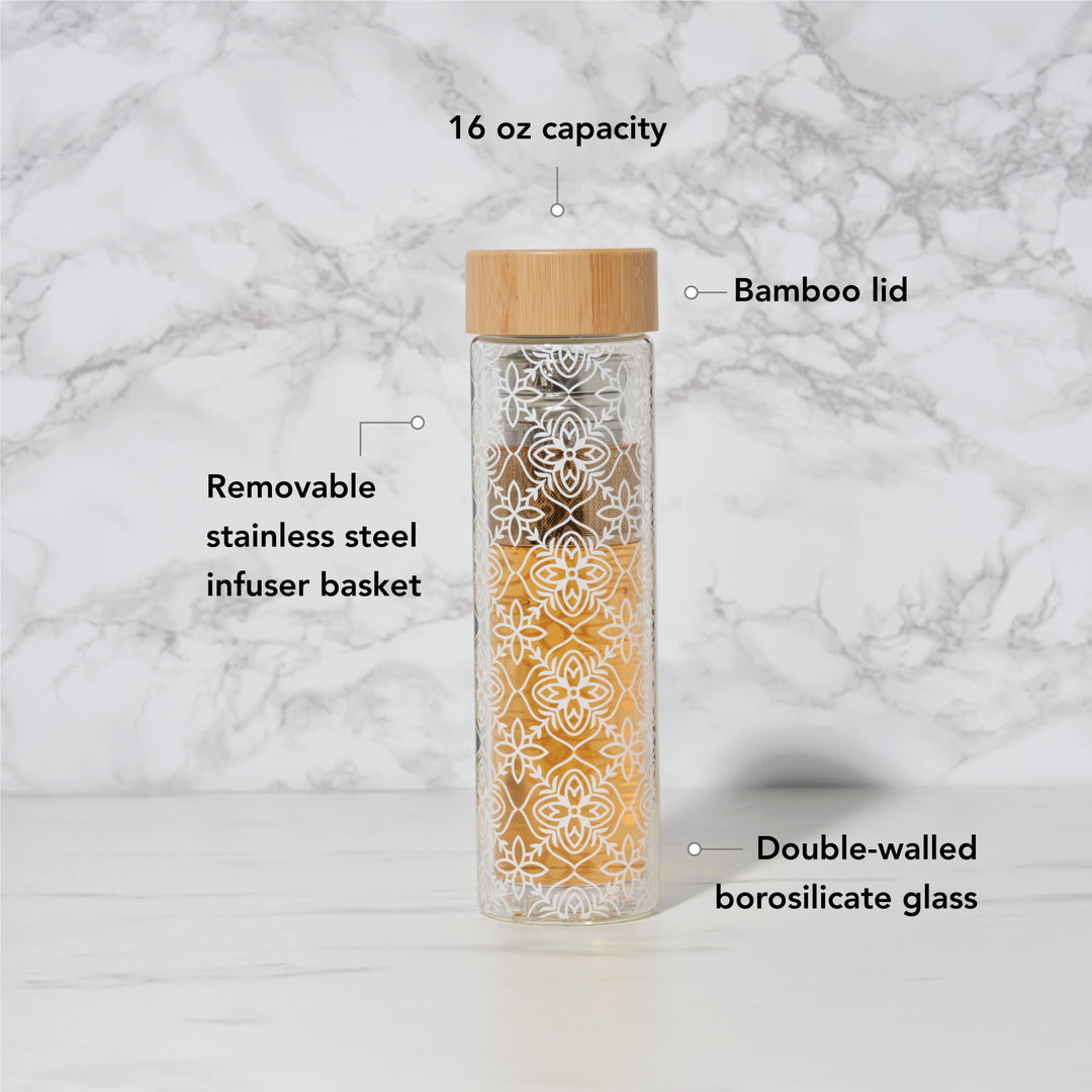Blair: Marrakesh Glass Travel Infuser Mug