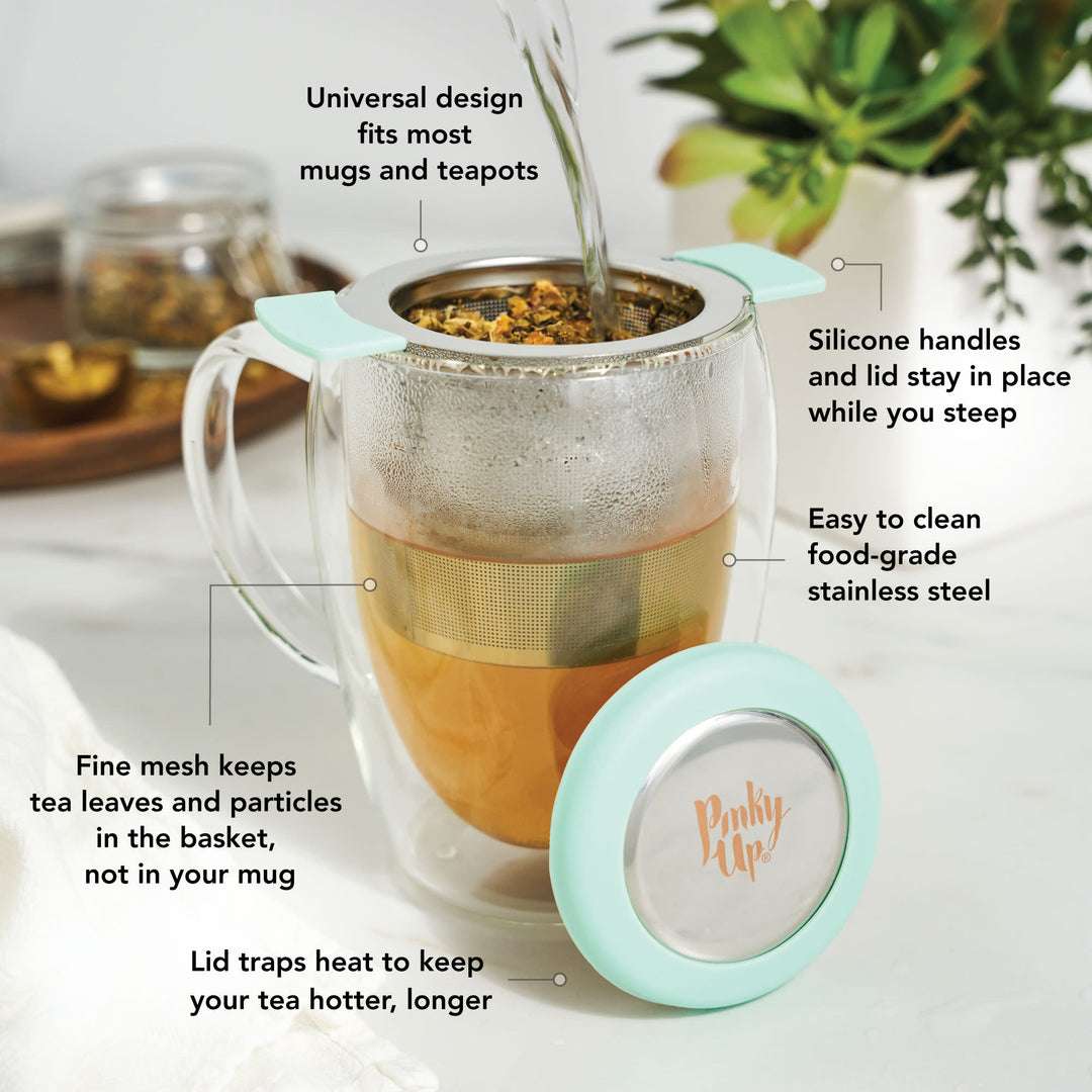 Erin Universal Tea Infuser in Turquoise