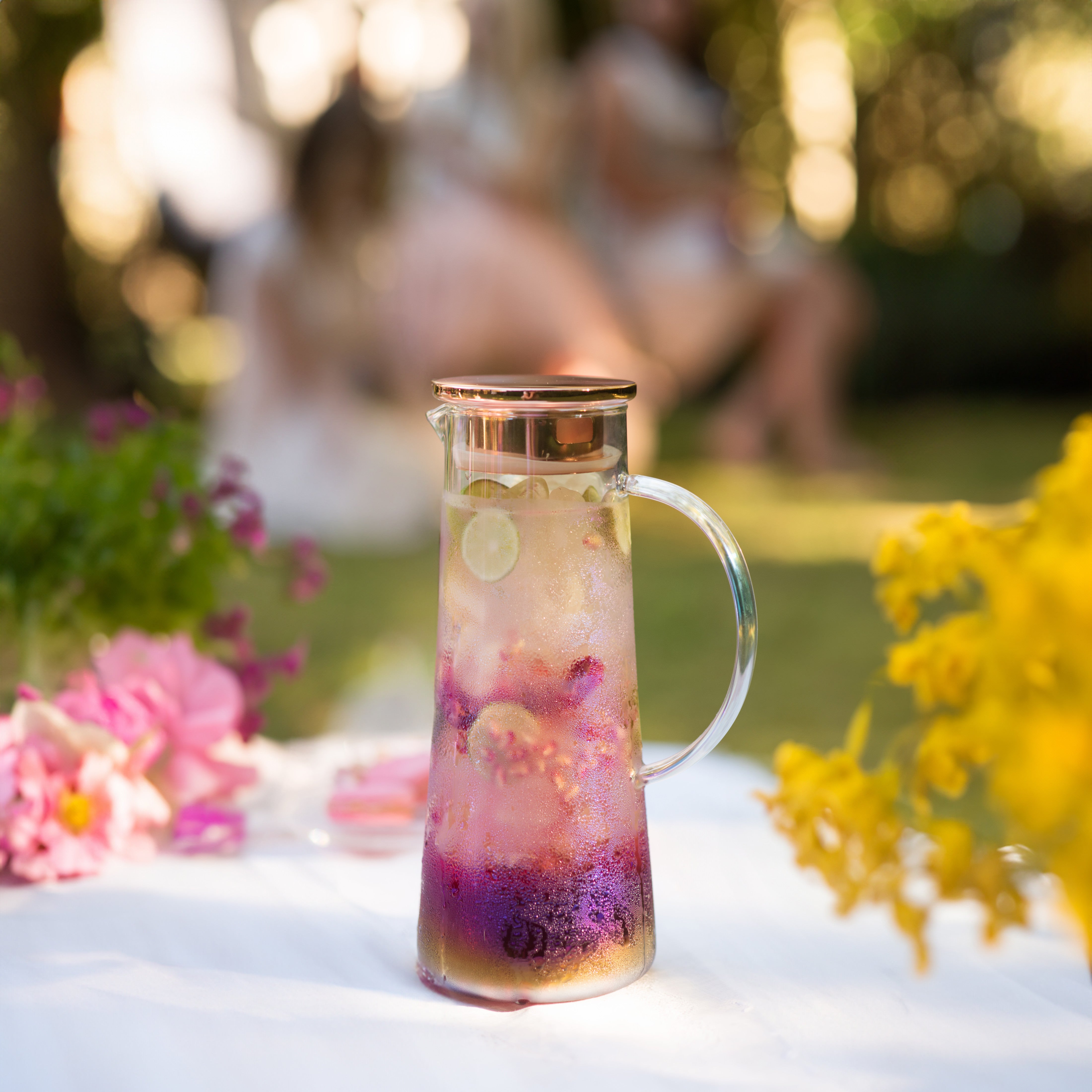 Charlie Iridescent Glass Iced Tea Carafe - Thumbnail 3