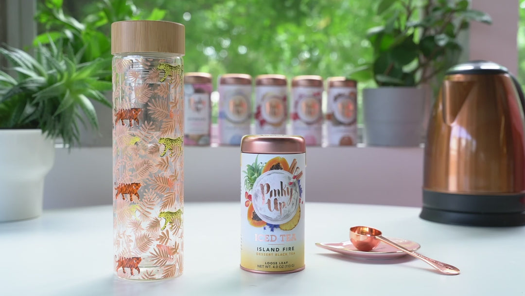 Blair: Bouquet Glass Travel Infuser Mug