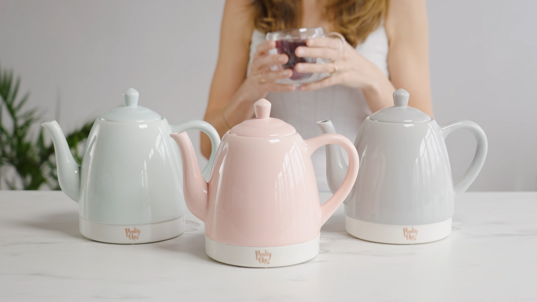 Noelle™ Pink Ceramic Electric Tea Kettle