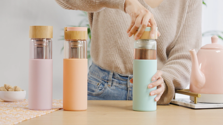 Dana Glass Travel Mug in Lavender