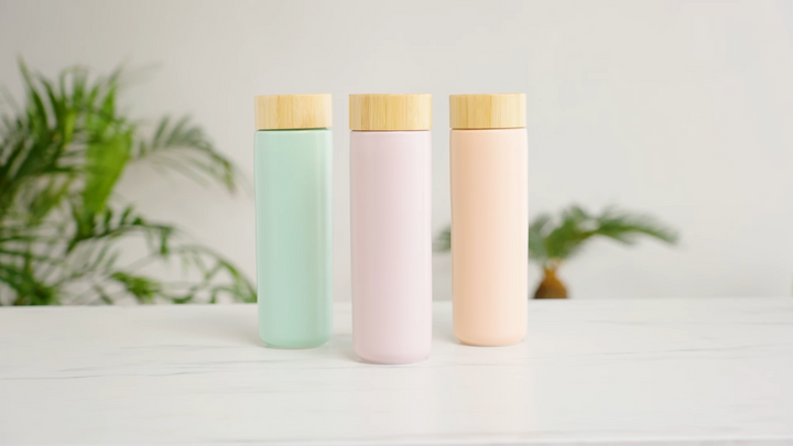 Tatyana Ceramic To-Go Infuser Mug in Coral