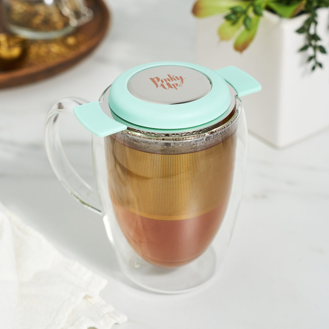 Erin Universal Tea Infuser in Turquoise