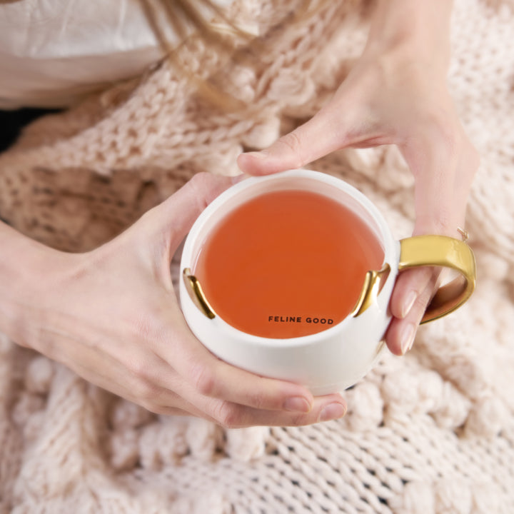 EASY TO SIP FROM – The large, ergonomic handle allows you to manage piping-hot drinks with ease. The curved rim of the cat cup is the perfect shape and diameter for sipping your favorite hot beverage, and the bottom hides a secret message!