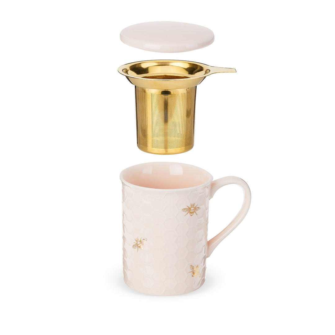 STEEP IN STYLE ON THE GO - The Annette infuser mug makes loose leaf easy, allowing you to brew quality tea anywhere you go. Simply place your tea in the infuser, add hot water, let steep, then remove the infuser to achieve the perfect flavor.