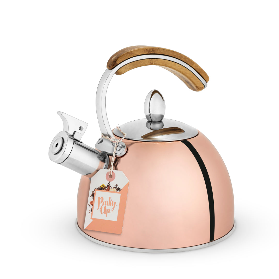 WHISTLES WHEN READY - Just like with traditional kettles, this whistling kettle releases a loud whistle when the water has reached boiling point. In fact, the whistle is loud enough to call you in from other rooms.