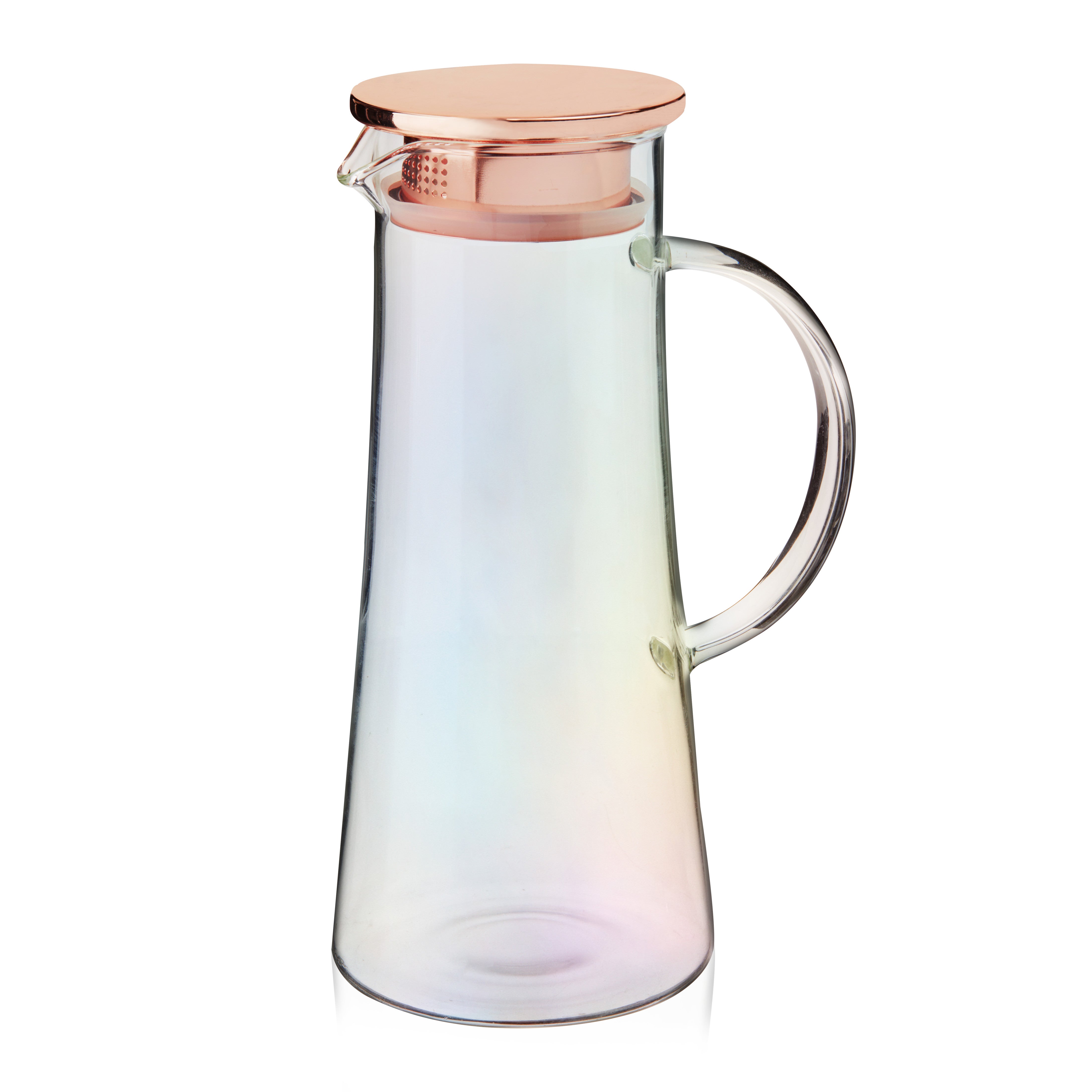 Charlie Iridescent Glass Iced Tea Carafe