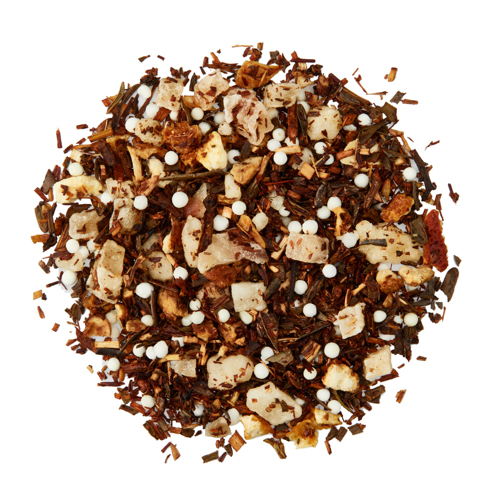 MAKE BUBBLE TEA AT HOME - Our unique whole leaf blend combines mango and guava, rooibos tea, white tapioca pearls, butterfly pea flower, monk fruit powder, and natural flavors. Chill and pour over ice and enjoy boba tea at home. 