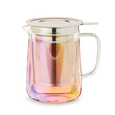 LOOSE LEAF LIFE MADE EASY - This trendy loose leaf tea brewer makes straining your tea a breeze. This kitchen accessory brews up loose leaf tea in just minutes— simply steep and pour for an easy, modern tea party for one.
