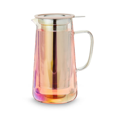 LOOSE LEAF LIFE MADE EASY - This trendy loose leaf tea brewer makes straining your tea a breeze. This kitchen accessory brews up loose leaf tea in just minutes— simply steep and pour for an easy, modern tea party for you and a friend.
