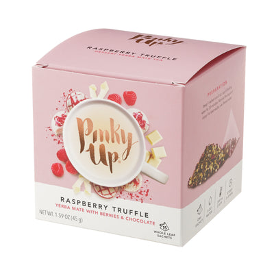 A RICH AND FRUITY MUG OF TEA THAT WILL WARM YOU UP - Decadence...we're about it, and you will be too after sipping this Raspberry Truffle tea. A bright fruit-forward flavor soars over a creamy rich foundation. Treat yourself with no regrets.
