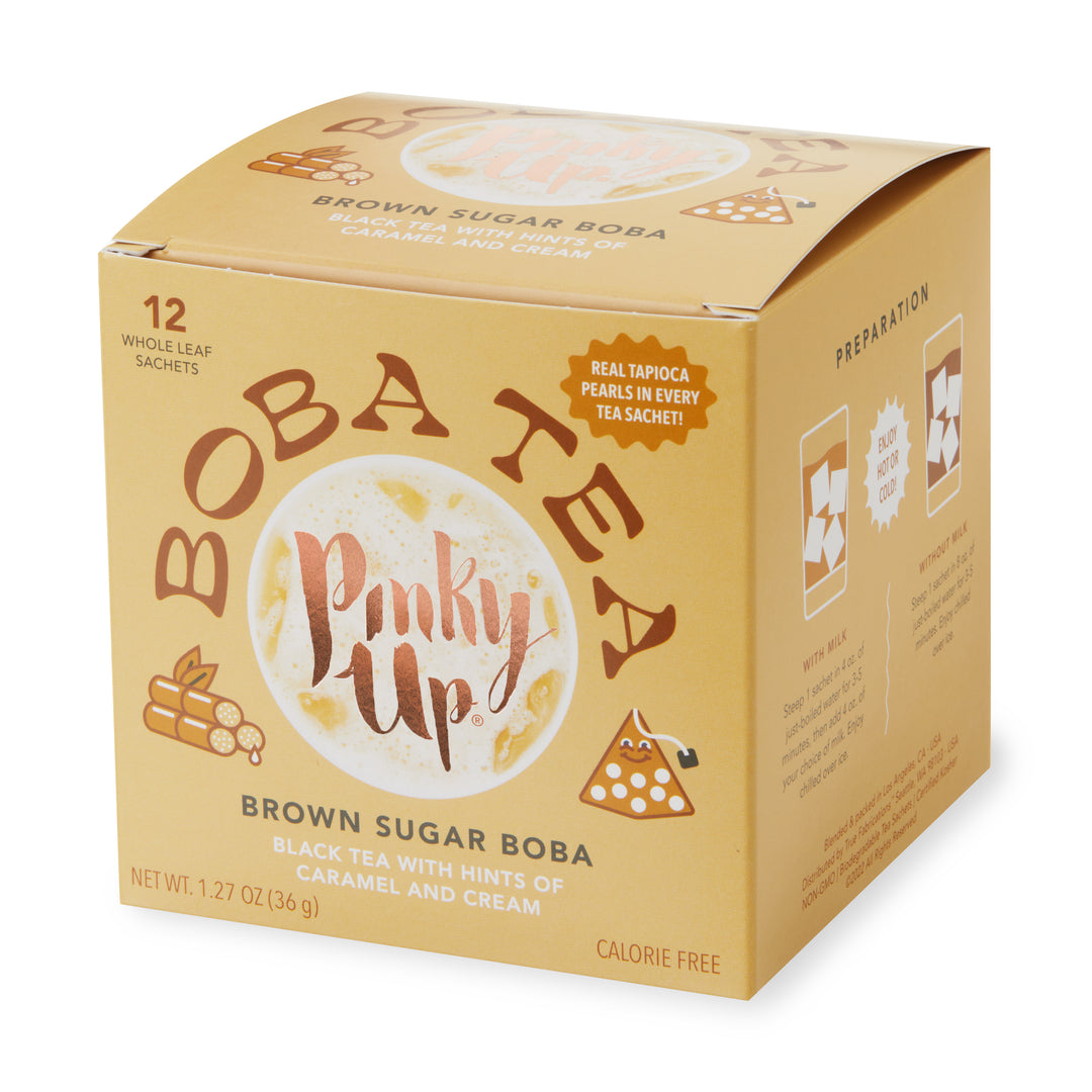 ENJOY GUILT-FREE BOBA MILK TEA - All the indulgence of your favorite boba tea, none of the guilt! Our boba tea sachets are made from whole leaf ingredients and are calorie free so you can treat yourself any time. 25mg of caffeine per serving.