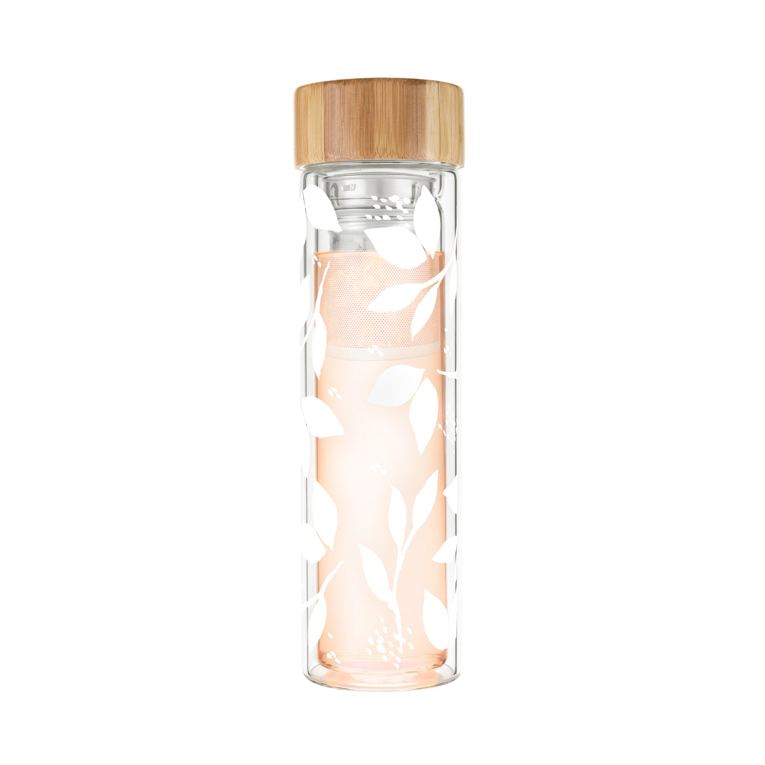 INFUSE YOUR TEA ON THE GO - This travel infuser mug lets you bring and infuse loose leaf tea on your morning commute, your evening dog walk, your hair appointment, and wherever else you want to go.
