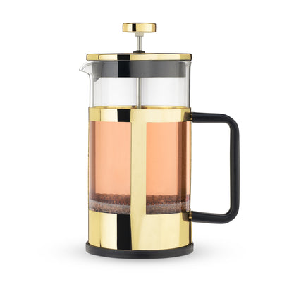 LOOSE LEAF LIFE MADE EASY - This trendy press-style tea brewer makes straining your tea a breeze. This kitchen accessory brews up coffee or tea in just minutes--simply steep, press, and pour for an easy, modern tea party!