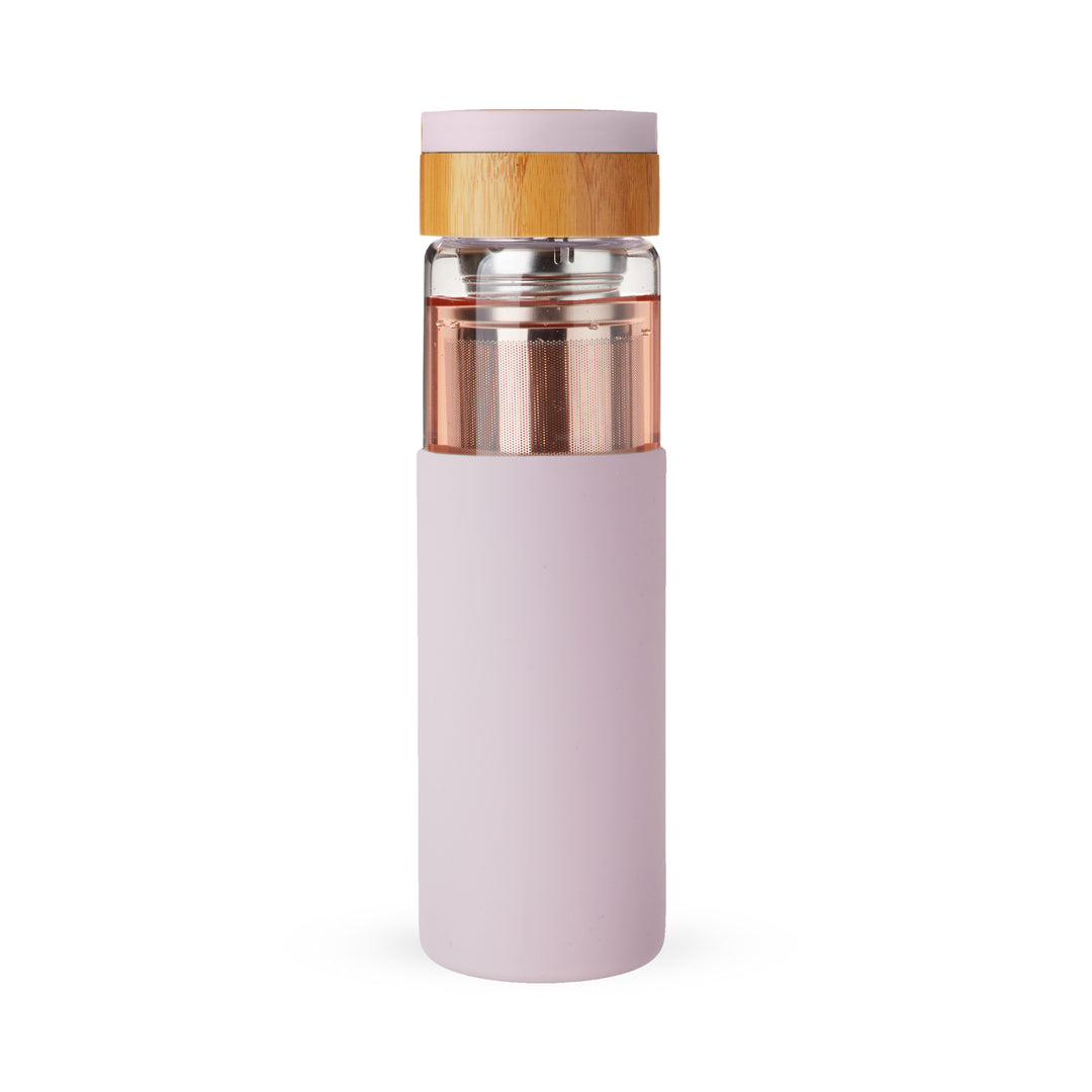 INFUSE YOUR TEA ON THE GO - This travel infuser mug lets you bring and infuse loose leaf tea on your morning commute, your evening dog walk, your hair appointment, and wherever else you want to go.

