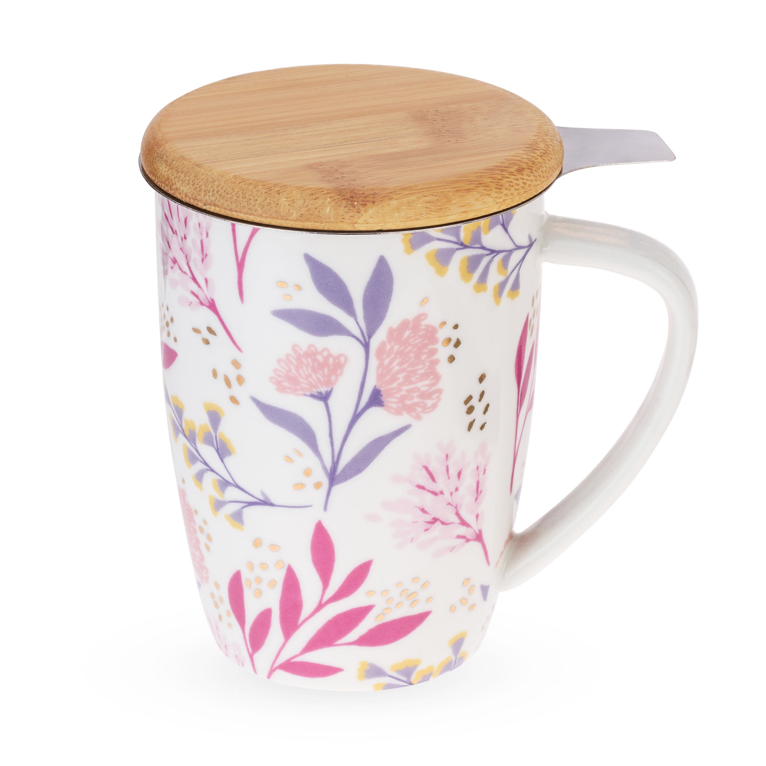 Pinky Up Bailey Abstract Ceramic Tea Mug & Infuser - Thumbnail 2