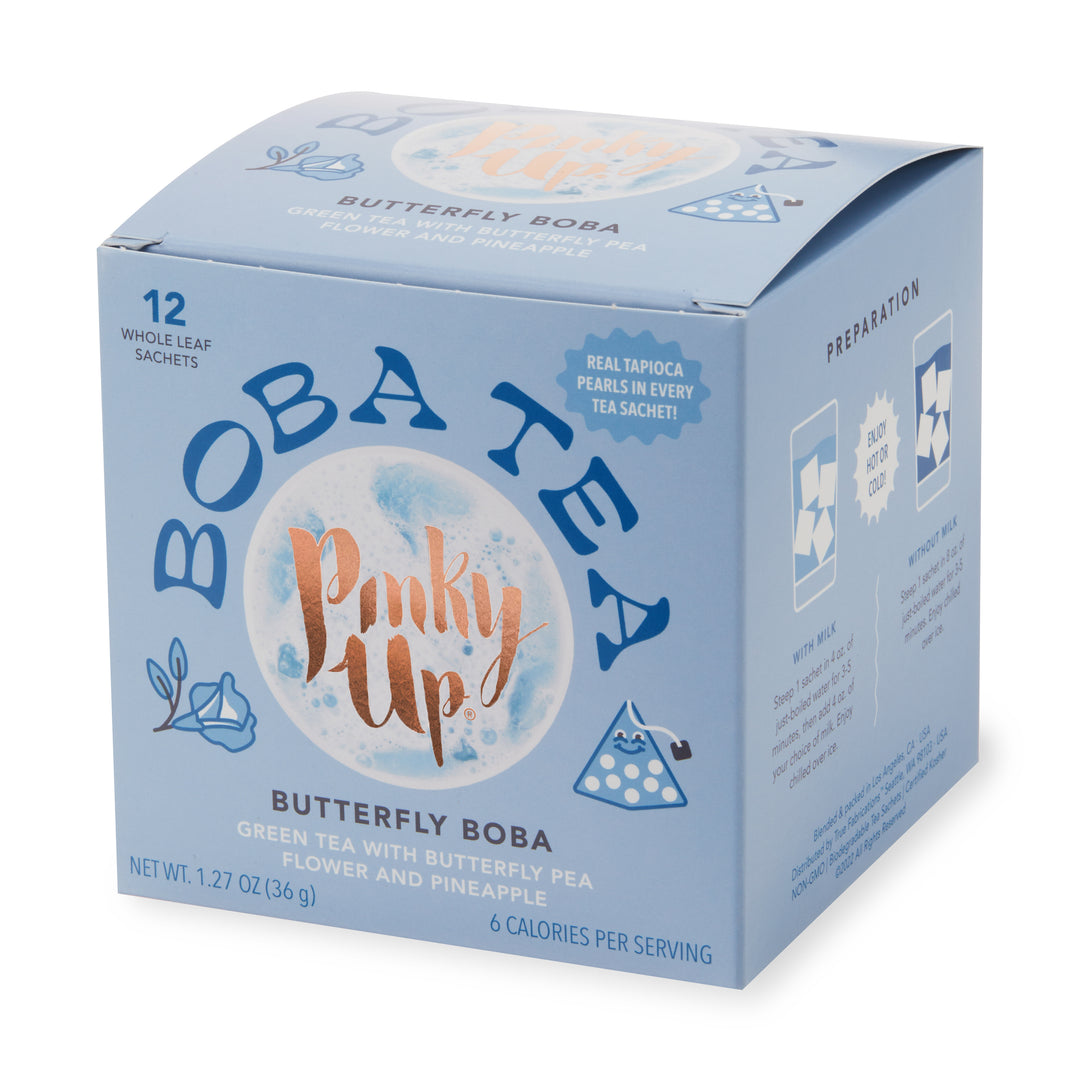 ENJOY GUILT-FREE BOBA MILK TEA - All the indulgence of your favorite boba tea, none of the guilt! Our delicious boba tea sachets are made from whole leaf ingredients with 10mg of caffeine and 6 calories per serving so you can treat yourself any time.