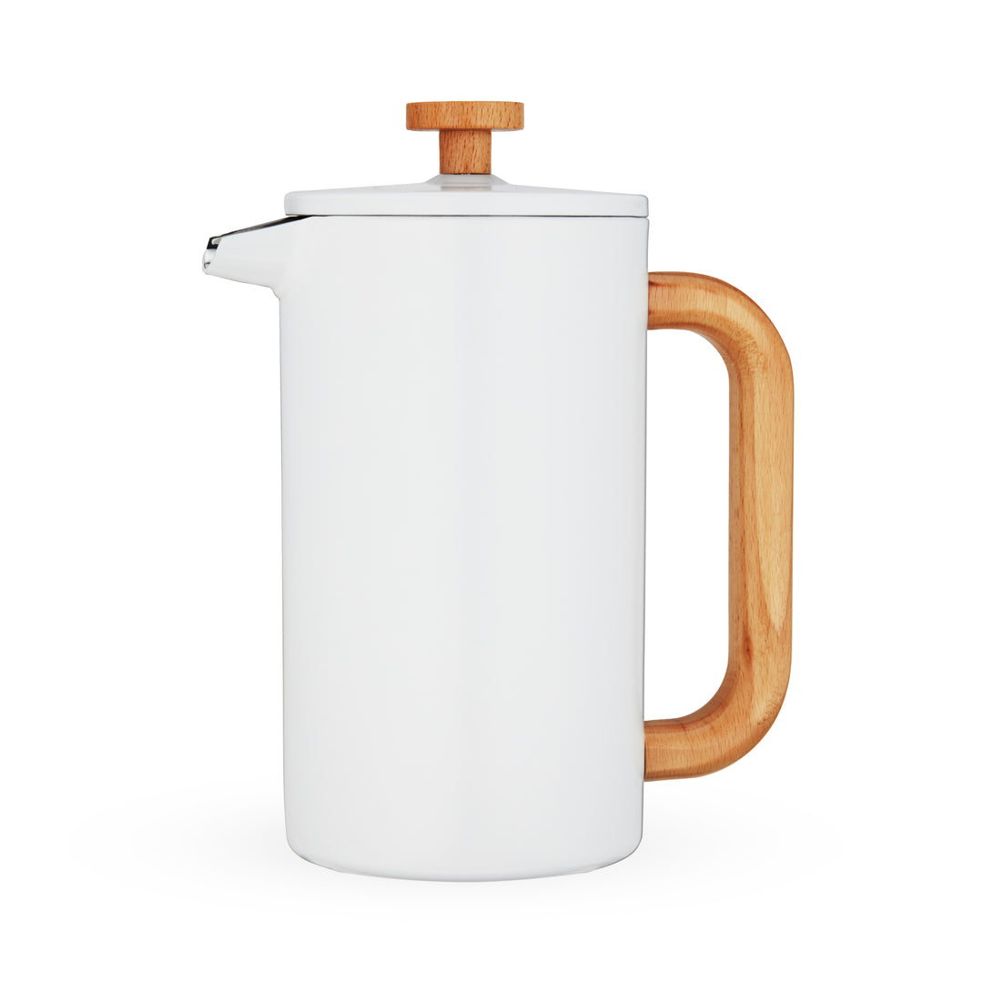 LOOSE LEAF LIFE MADE EASY - This trendy press-style tea brewer makes straining your tea a breeze. This kitchen accessory brews up coffee or tea in just minutes--simply steep, press, and pour for an easy, modern tea party!
