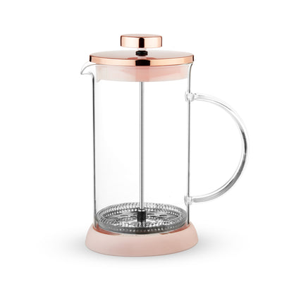 LOOSE LEAF LIFE MADE EASY - This trendy press-style tea brewer makes straining your tea a breeze. This kitchen accessory brews up coffee or tea in just minutes--simply steep, press, and pour for an easy tea party for one!